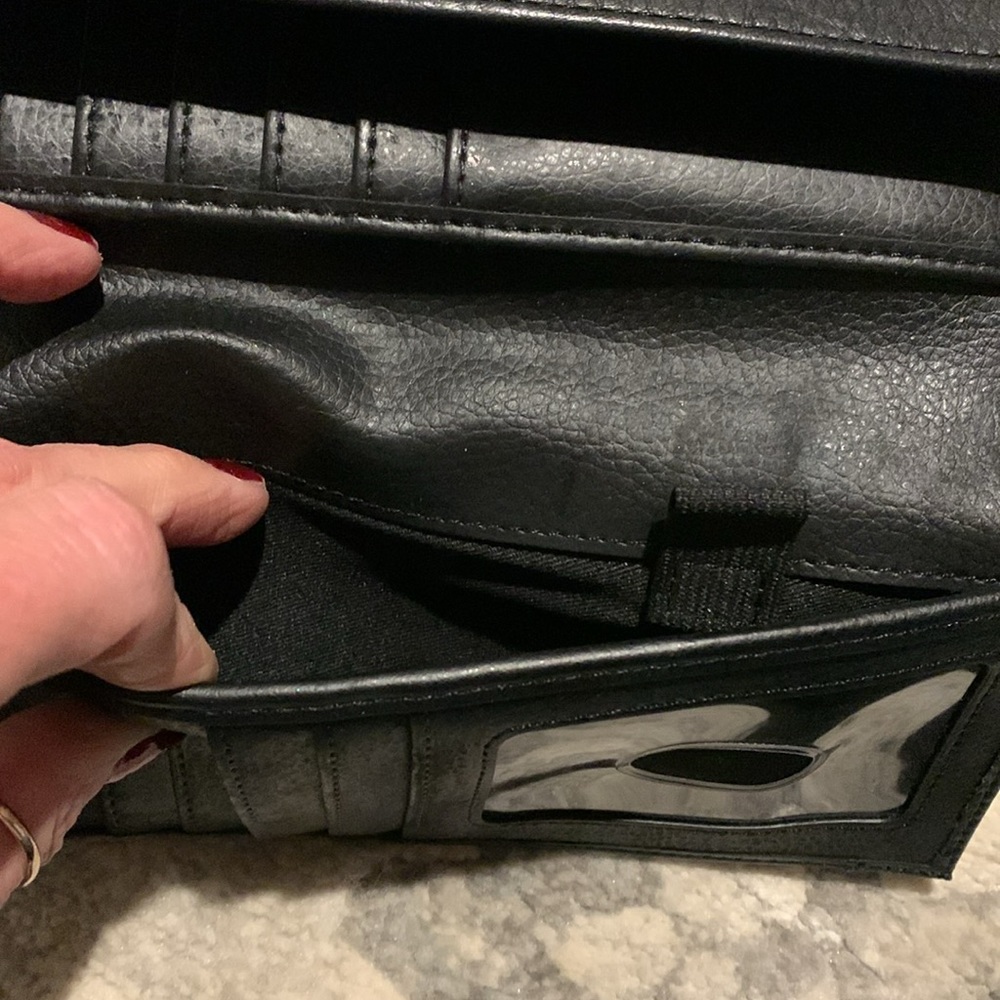 Leather/calf hair wallet - Picture 7 of 11